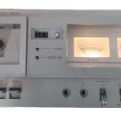 Nordmende CD 1050 HiFi Cassettendeck Kassettendeck, Beleuchtung geht, defekt