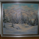 Ölgemälde v. "R. S. Wolfinger" Radstätter Tauern Ölbild Ende 19. Jh./Anf. 20. Jh