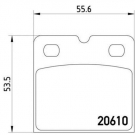 TEXTAR 2061005 Bremsbeläge Bremsbelagsatz JAGUAR