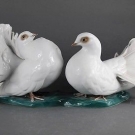 Rosenthal Classic Rose Tauben Paar Selten Figur F. Heidenreich