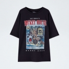 Schwarzes Mickey Mouse Shirt