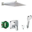 Hansgrohe Logis Croma Select S Unterputz Dusch Set Ibox, Regendusche 300mm A4-Q