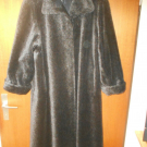 Dunkelbrauner Alpaca-Mantel von Peter HAHN, Gr.44,75%A./25%Mohair, sgt.Erhaltung
