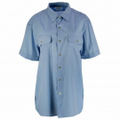 BW Diensthemd Kurzarm blau gebraucht
