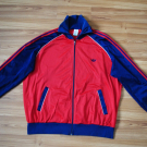 ADIDAS SPORT JACKET TRACK TOP VTG MADE IN AUSTRIA 80s RED ATP TOUR STYLE SIZE XL