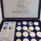 Münzsammlung Silber Europäische Union 