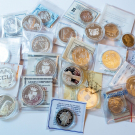 Lot aus 23 Münzen und Medaillen 925 er Silber, meist mit Zertifikat, 524 Gramm
