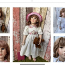 Set 2 Stück Vera Scholz WMP  Künstlerpuppe Artist Doll Sammlerpuppe Romantisch