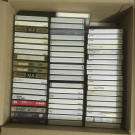 Konvolut mit  120 x MCs - Tapes - Leerkassetten - Vintage - bespielt - Box A