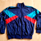 ADIDAS Herren Sport Freizeit Trainingsjacke Gr. 7 XL blau Muster