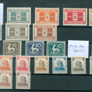 Württemberg  Steckkarten Pfennig-/Dienstmarken  alle *  (ST03)