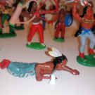 Indianer Cowboys DDR  Spielzeug Lisanto ARI Elastolin Lineol Antik Ostalgie