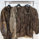 Pelz Konvolut, Pelzmantel, Bisam, Persianer, Swinger, Größe L , Vintage Modelle 