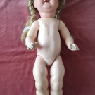 Antike Celluloid Puppe; Vintage 1920er Jahre; mit Schlafaugen u. Mamastimme