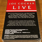 Joe Cocker Live! In Concert VHS VCR Video Tape Music RARE SEALED